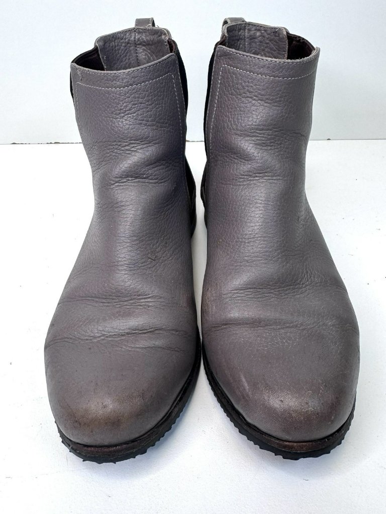 Poppy Barley Chelsea Boots Womens Size 8 Taupe Leather Pull On Ankle — image 2 of 8